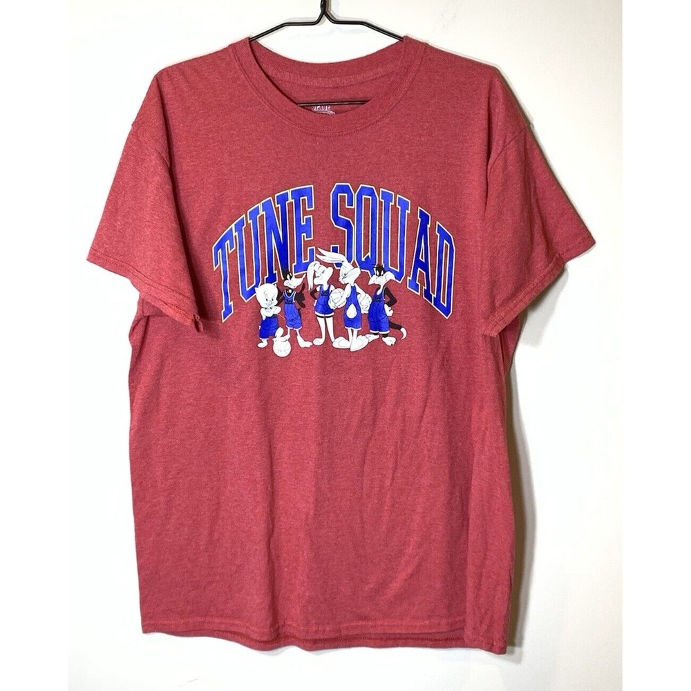Space Jam T-Shirt Mens‎ Large Red A New Legacy Tune Squad Bugs Bunny Cotton/Poly